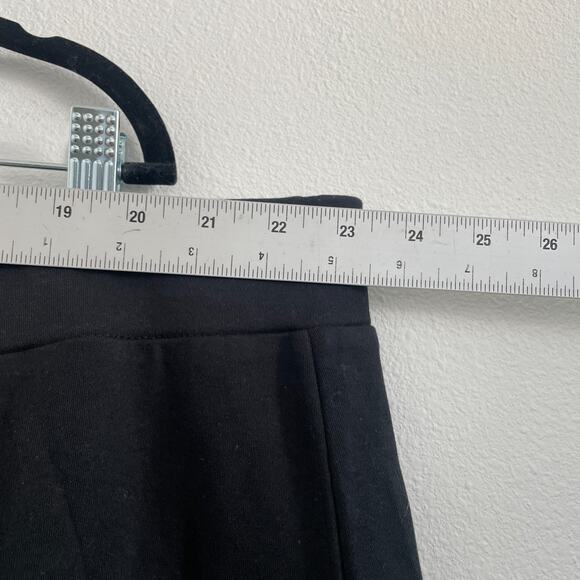 Coldwater Creek Skirt Women 3X Black Midi Lagenlook Stretch Pockets Office Knit - Picture 5 of 6